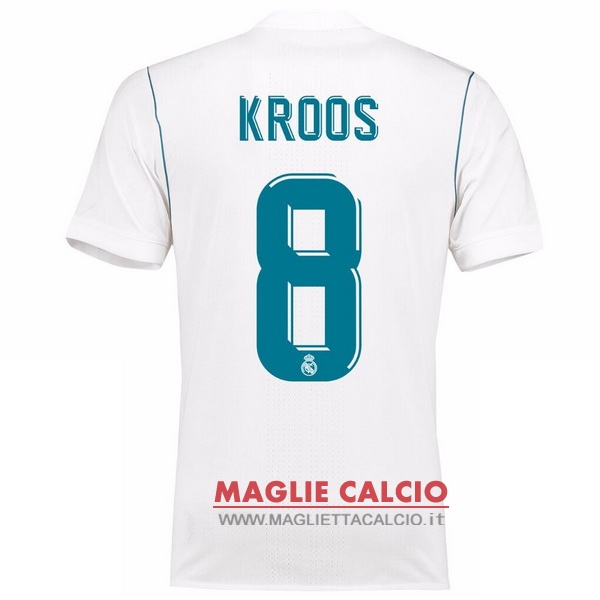 maglietta real madrid 2017-2018 kroos 8 prima